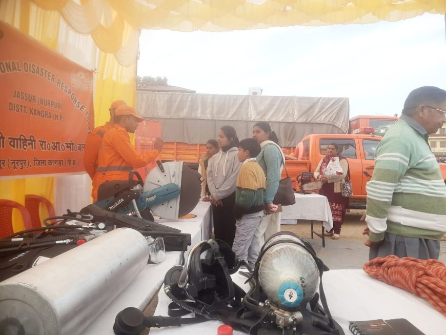 मकर संक्रांति मेले में NDRF का लाइव डेमो, आपदा को लेकर जागरूकता
