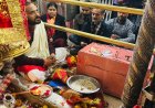 बज्रेश्वरी मंदिर में माता जयंती पर उपाध्यक्ष एचआरटीसी ने लिया आशीर्वाद