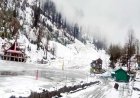 लाहुल-स्पीति में भारी बर्फबारी, तापमान -21°C तक गिरा