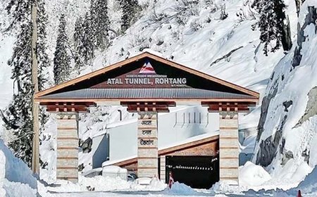 अटल टनल के पास तीन हिमस्खलन, शिमला में बर्फबारी