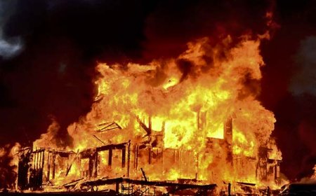 निचले कियाणी गांव में अग्निकांड, चार कमरों का मकान जला