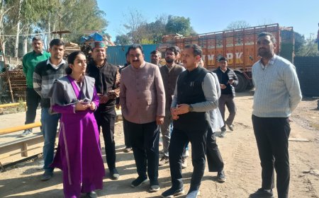 DC गंधर्वा राठौर का नादौन दौरा, विकास कार्यों का लिया जायजा