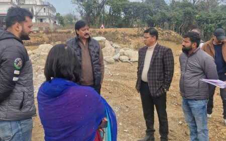 सकोह में 33 करोड़ का स्केटिंग रिंक, देवेन्द्र जग्गी ने किया निरीक्षण