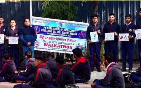 नादौन के पीएम श्री स्कूल में नशा निवारण अभियान, बच्चे जागरूक