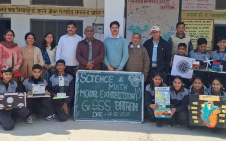 नादौन स्कूल में साइंस-मैथ मॉडल प्रदर्शनी, छात्रों का कमाल