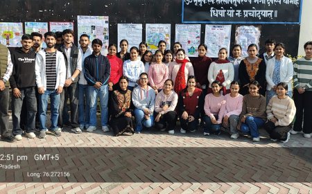 एमसीएम डीएवी में पॉलिमर पर पोस्टर प्रतियोगिता