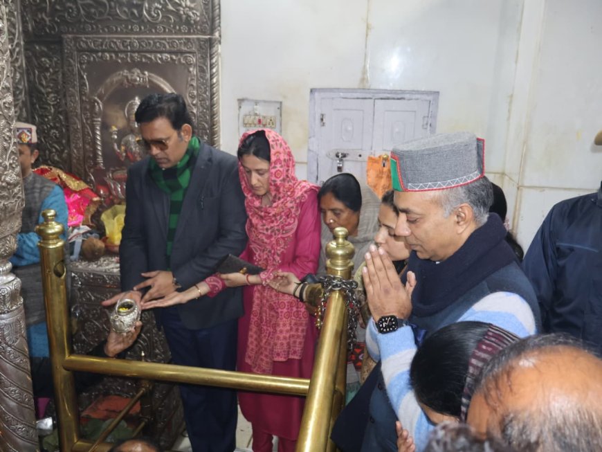 माता ब्रजेश्वरी देवी की जयंती के मौके पर आरएस बाली ने टेका माथा