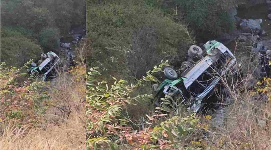 चौपाल–पांवटा रूट पर HRTC बस खाई में गिरी, 3 की मौत