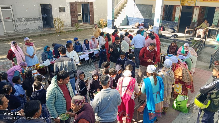 नादौन में मध्यान्ह भोजन रसोइयों ने दिखाया हुनर