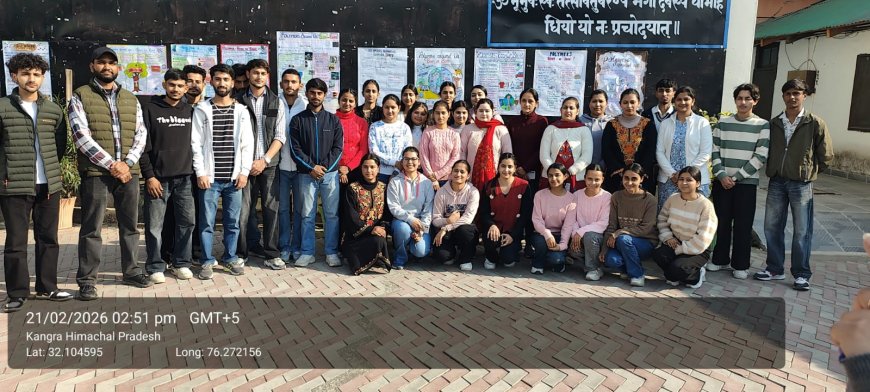 एमसीएम डीएवी में पॉलिमर पर पोस्टर प्रतियोगिता