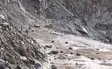 मणिकर्ण में भारी भूस्खलन, घर्टीगढ़ रोड बंद