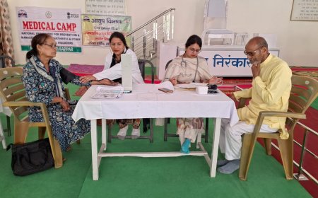 तरेटी गांव में मुफ्त स्वास्थ्य शिविर! 63 लोगों की जांच, योग और आयुर्वेद से मिला सेहत का मंत्र