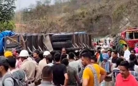 ऊना में श्रद्धालुओं की ट्रॉली पलटी, 10 घायल