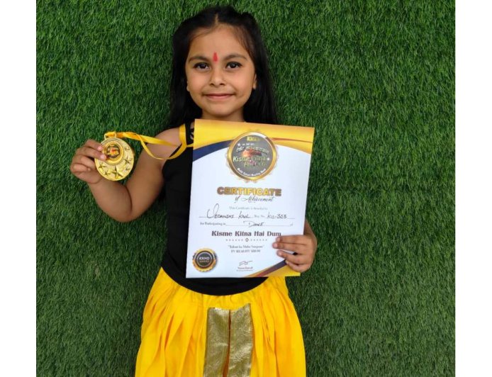 कांगड़ा की 7 साल की वेदांशी टीवी शो के सेमीफाइनल में