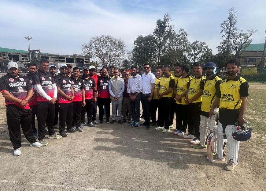 चिट्टे के खिलाफ मैदान में उतरे खिलाड़ी! कांगड़ा में जागरूकता क्रिकेट मैच, मुख्य अतिथि बने अजय वर्मा