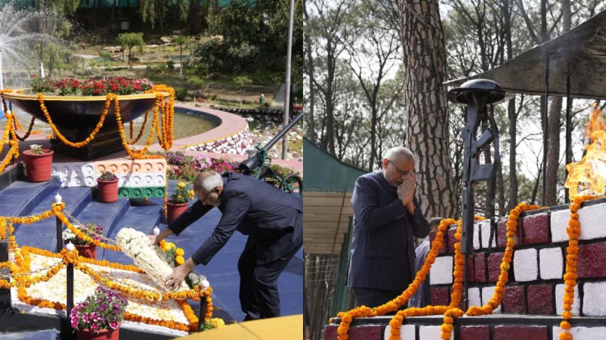 धर्मशाला में उपराष्ट्रपति ने शहीदों को दी श्रद्धांजलि