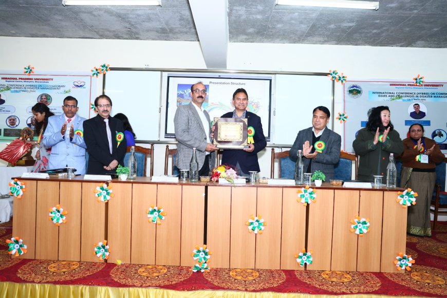 धर्मशाला में दो दिवसीय आपदा प्रबंधन अंतरराष्ट्रीय संगोष्ठी सम्पन्न
