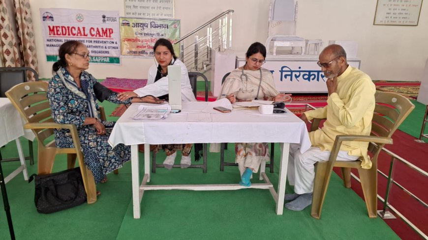तरेटी गांव में मुफ्त स्वास्थ्य शिविर! 63 लोगों की जांच, योग और आयुर्वेद से मिला सेहत का मंत्र