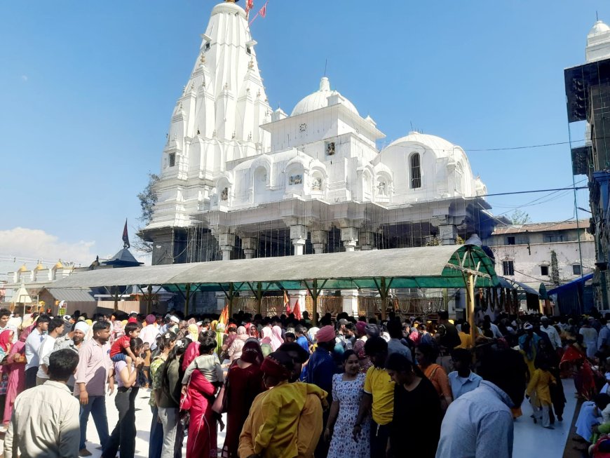 बज्रेश्वरी मंदिर में 54.29 लाख चढ़ावा, भक्तों की भीड़