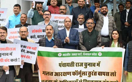 पंचायत रोस्टर पर हंगामा : मुख्यमंत्री सुक्खू को उल-जलूल फैसले लेने की आदत : जयराम