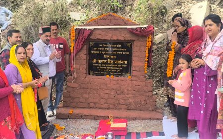 धर्मशाला में विकास को मिली रफ्तार! विधायक केवल सिंह पठानिया ने 36 लाख की सड़कों का किया शिलान्यास