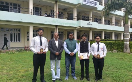 डीडीएम साईं लॉ कॉलेज का राष्ट्रीय स्तर पर जलवा, नेशनल मूट कोर्ट में जीता ‘बेस्ट मेमोरियल’ अवॉर्ड