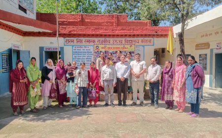 कोहला स्कूल में आम सभा, विद्यार्थियों की संख्या बढ़ाने और कंप्यूटर शिक्षा शुरू करने पर चर्चा