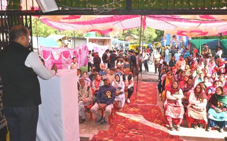 भम्बेड़ मेले में मंत्री गोमा के बड़े ऐलान, सड़क-मैदान की घोषणा