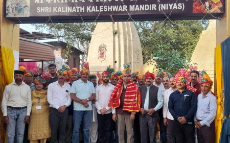 शोभा यात्रा व शिव पूजन से हुआ राज्य स्तरीय कालेश्वर बैसाखी मेले का आगाज