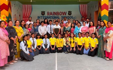 नगरोटा के रेनबो इंटरनेशनल स्कूल में अनविता 97.2% से टॉपर