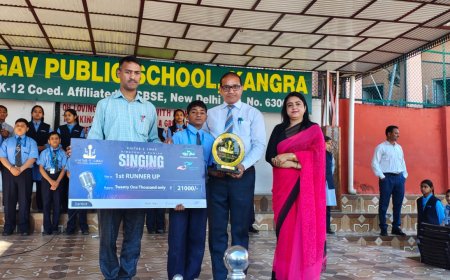 कांगड़ा के नन्हे गायक ललित वालिया ने मचाया धमाल, ‘खिताब ए स्वर’ में बने रनर-अप 🎤