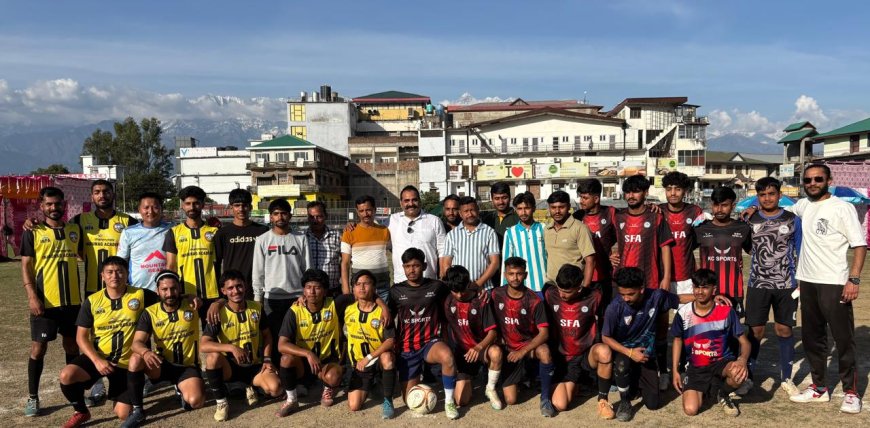 कांगड़ा में 7A साइड फुटबॉल टूर्नामेंट का शुभारंभ