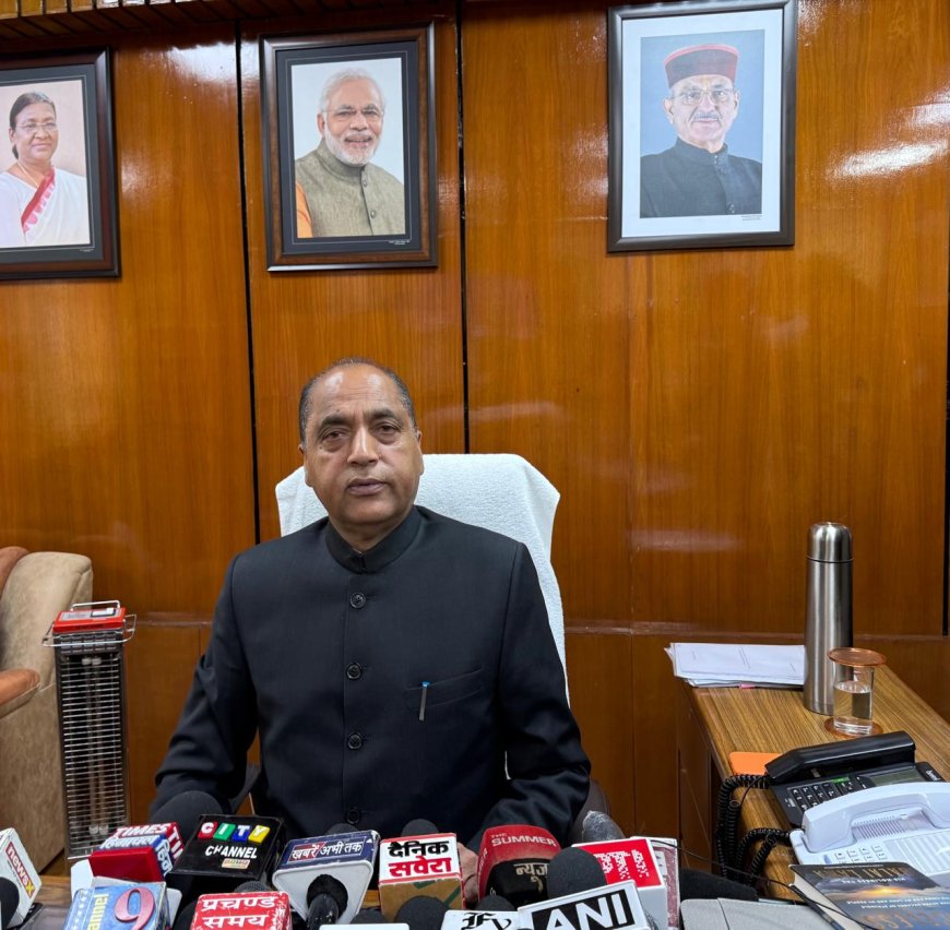 सब कुछ जानते हुए अंजान बनने का नाटक कर रहे हैं मुख्यमंत्री  : जयराम ठाकुर