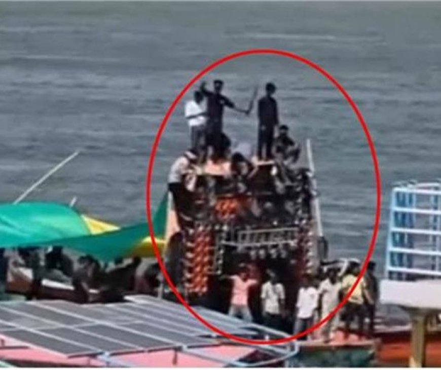 गंगा में नाव पर बीयर पार्टी! VIDEO से मचा बवाल