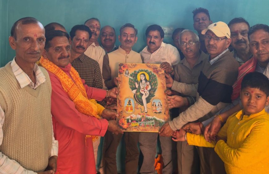 बाबा बालकनाथ मंदिर पहुंचे अजय वर्मा, की घोषणाएं