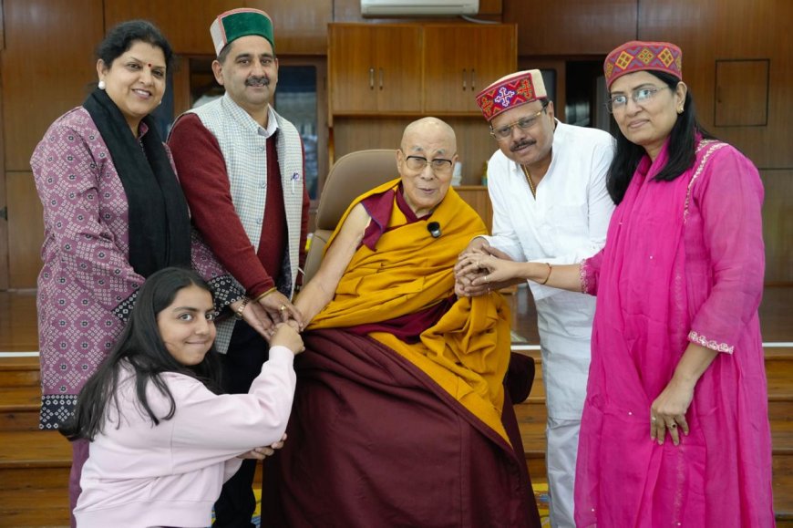 दलाई लामा से मिले पठानिया, कांगड़ा पर्यटन पर चर्चा