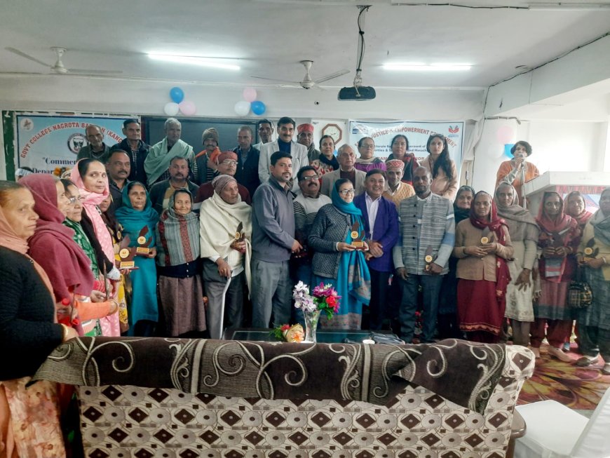 नगरोटा कॉलेज में इंटर जेनरेशनल बॉन्डिंग कैंप, निकिता के ‘साढ़े बांके हिमाचले दे शोरूआं नू चिट्टा खा गया’ गीत ने बांधा समां