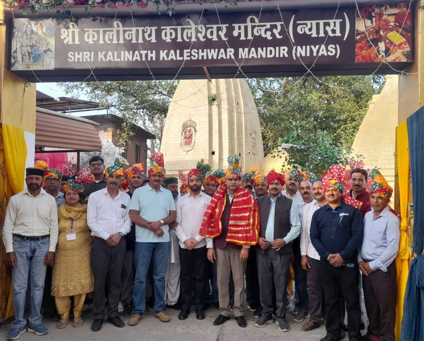 शोभा यात्रा व शिव पूजन से हुआ राज्य स्तरीय कालेश्वर बैसाखी मेले का आगाज