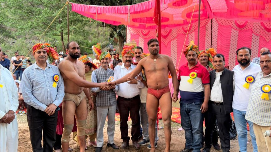 कांगड़ा में रली मेला: कुश्ती में दिखा दम