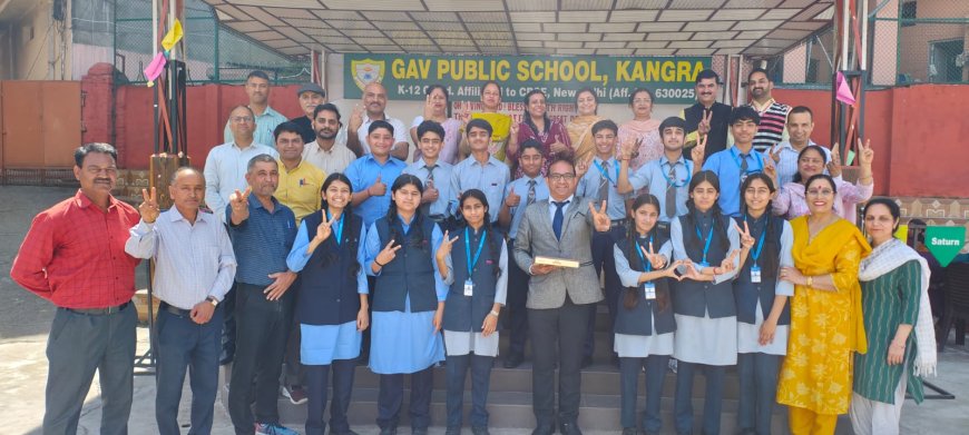 कांगड़ा GAV स्कूल की अनायशा बनी टॉपर, 100% रिजल्ट