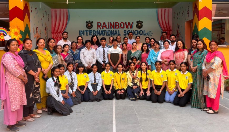 नगरोटा के रेनबो इंटरनेशनल स्कूल में अनविता 97.2% से टॉपर