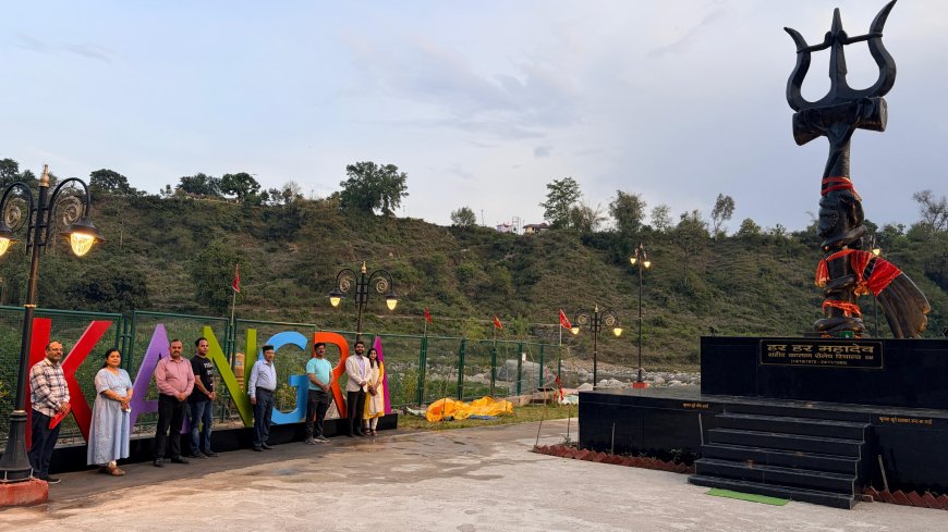 बाणगंगा घाट में बना नया सेल्फी प्वाइंट, बढ़ेगा आकर्षण