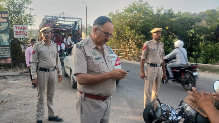 नादौन में ट्रैफिक नियम तोड़ने वालों पर सख्ती