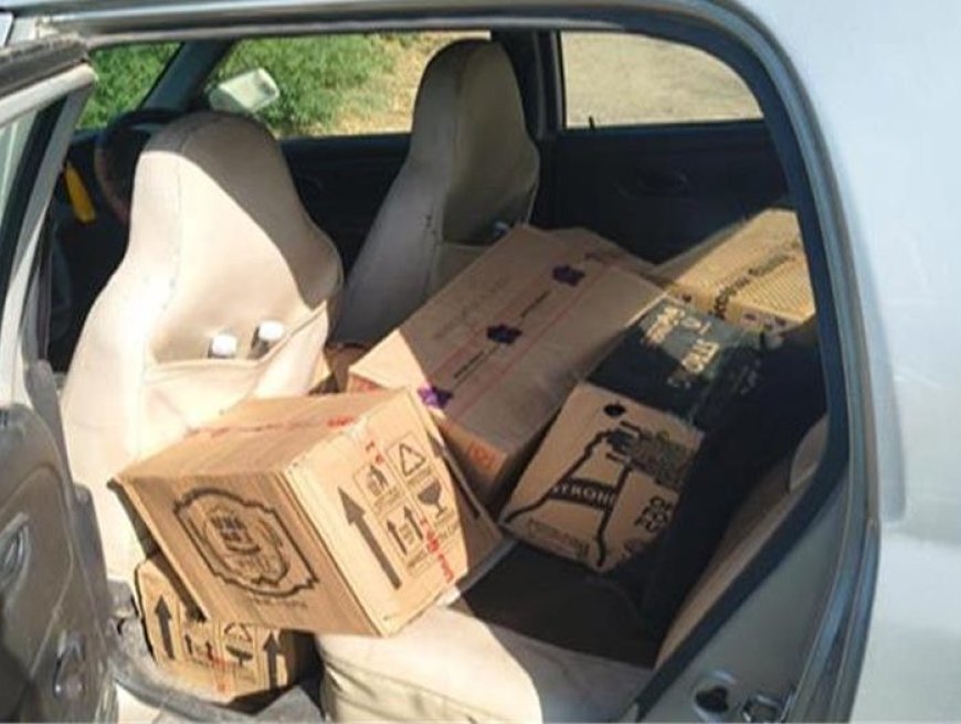 कांगड़ा : गाड़ी छोड़ फरार, अवैध शराब बरामद