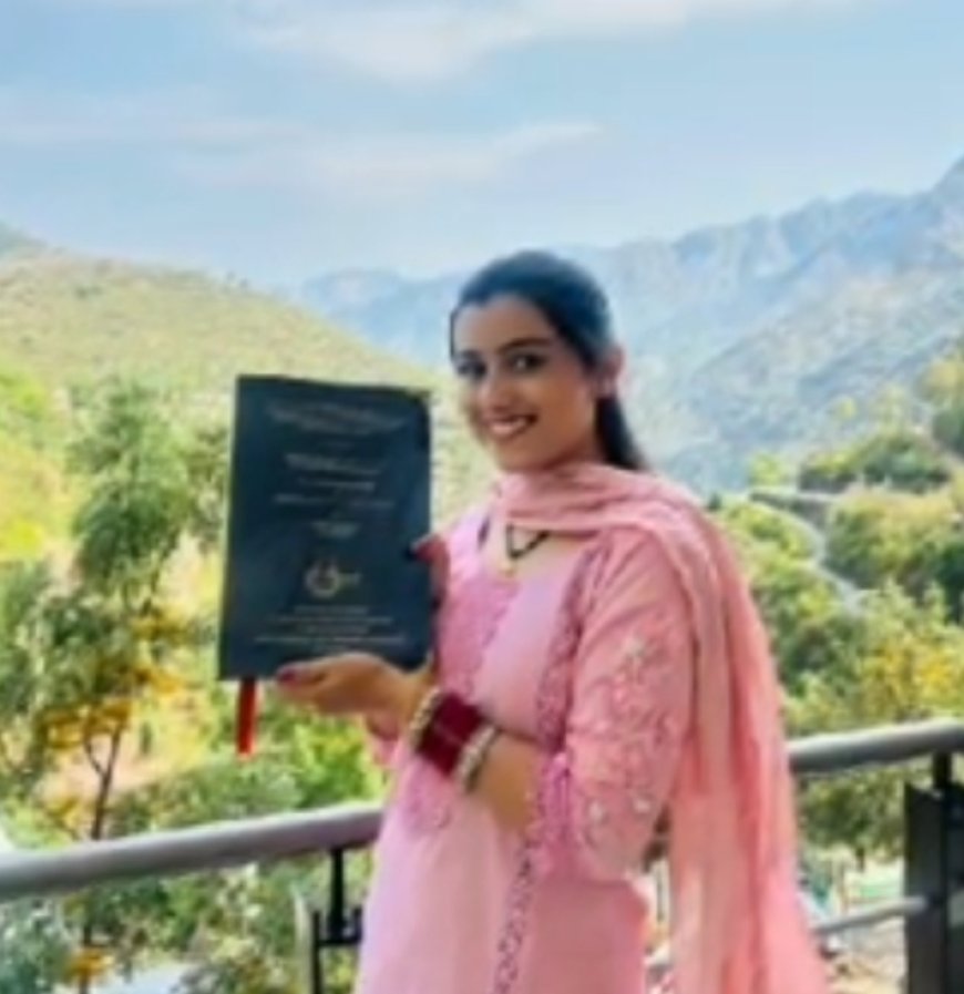 शिमला की बेटी वेदिका शर्मा ने 28 की उम्र में रचा इतिहास! हासिल की PhD की बड़ी उपलब्धि