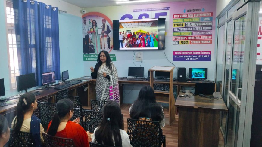 GSE धर्मशाला में डिजिटल लिटरेसी वर्कशॉप, महिलाओं को मिला ऑनलाइन बिजनेस का मंत्र