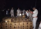नादौन में पुलिस की बड़ी कार्रवाई: 130 पेटी ओल्ड मॉन्क रम से भरी पिकअप पकड़ी, जांच शुरू
