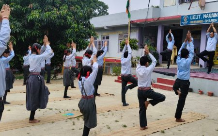 योग से निरोग जीवन का संदेश: घड़ोह स्कूल में अंतरराष्ट्रीय योग दिवस पर विशेष जागरूकता कार्यक्रम
