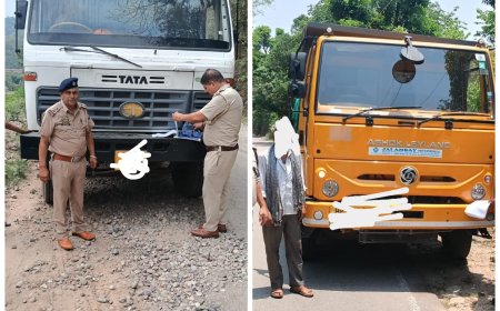 खनन माफिया पर नूरपुर पुलिस का बड़ा प्रहार! 24 घंटे में 22 वाहनों पर कार्रवाई, 5 ट्रक इंपाउंड