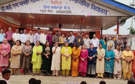 35 वर्षों की नौकरी के बाद सेवानिवृत्त हुए धनेटा स्कूल के प्रिंसिपल